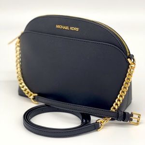 Michael Kors MD Dome Crossbody Bag Black